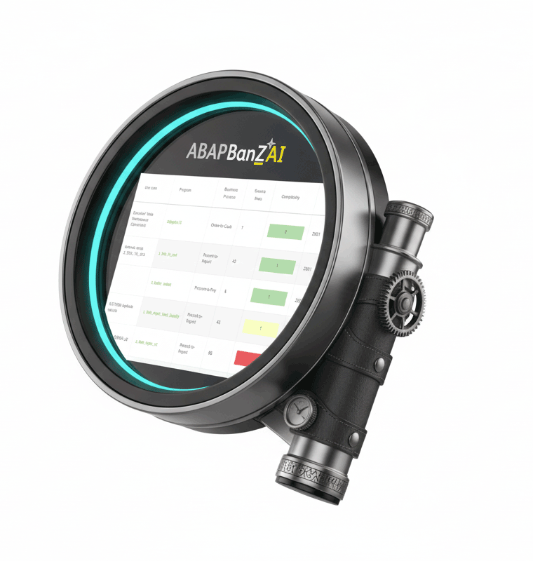 review SAP ECC ABAP code RICEF using AI